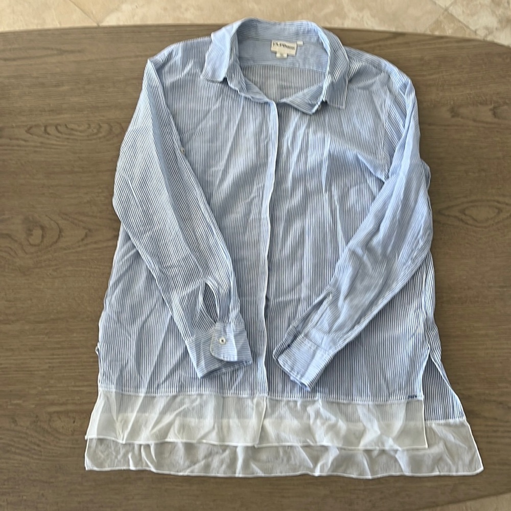 DKNY striped blouse